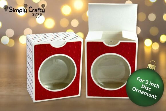 3D SVG Christmas Disc Ornament Box Review