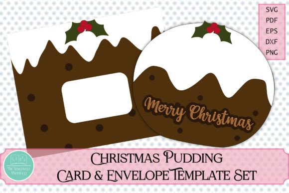 3D SVG Christmas Pudding Card for Brand Campaigns