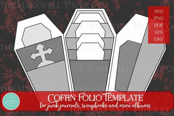 Coffin Folio 3D SVG: A Halloween Design Asset Review