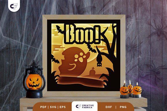 Cute 3D SVG Halloween Ghost Design for Crafters & Makers