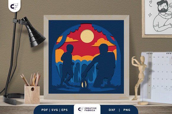Father S Day 3D SVG: Shadow Box Asset Review