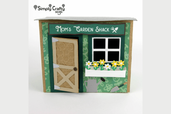 Garden Shack Box SVG: 3D SVG for Mother's Day