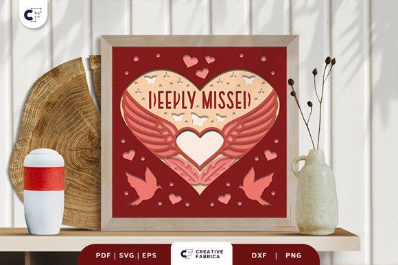Memorial 3D Layered Paper Cut: A 3D SVG for Emotional Branding in the Other Category
