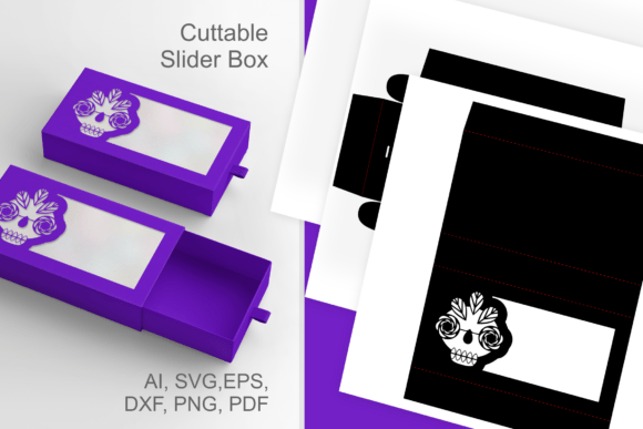 Modern Sugar Skull Window 3D SVG for Halloween