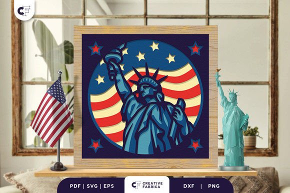 Statue of Liberty 3D Shadow Box SVG Review